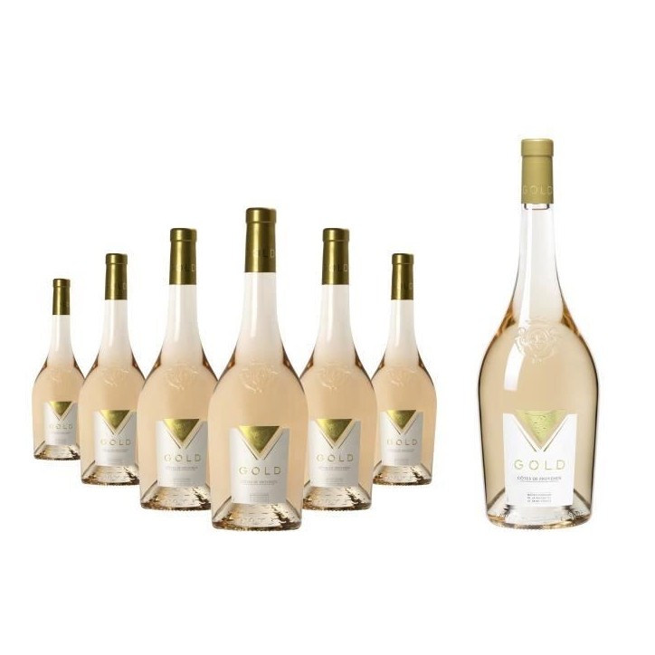 Gold 2024 Côtes de Provence - Vin rosé de Provence - 6x75 cl + 1 magnum offert