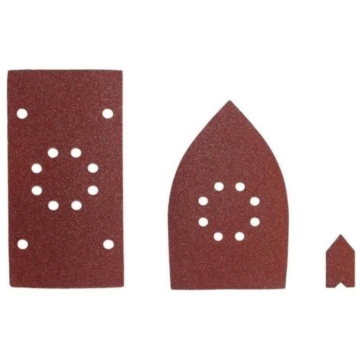 RYOBI - Assortiment 30 abrasifs pour ponceuses EMS180RV / RMS180 / RMS170 (10 x 1/3 feuille + 10 triangles + 10 doigts) - SMS30A RYOBI - Assortiment 30 abrasifs pour ponceuses EMS180RV / RMS180 / RMS170 (10 x 1/3 feuille + 10 triangles + 10 doigts) - SMS30A