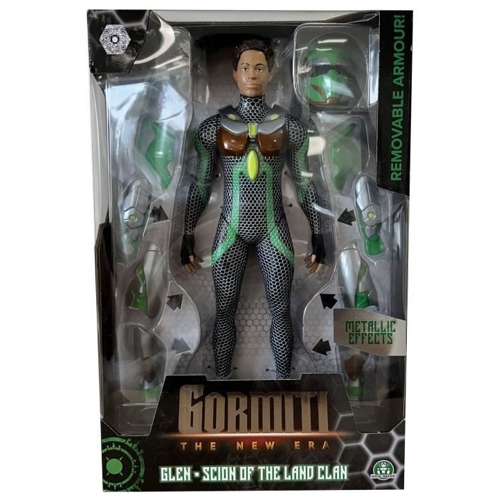 Figurine articulée - GORMITI - Scion avec armure Modele Terre - 27 cm - a partir de 4 ans - GRV031 Figurine articulée - GORMITI - Scion avec armure Modele Terre - 27 cm - a partir de 4 ans - GRV031