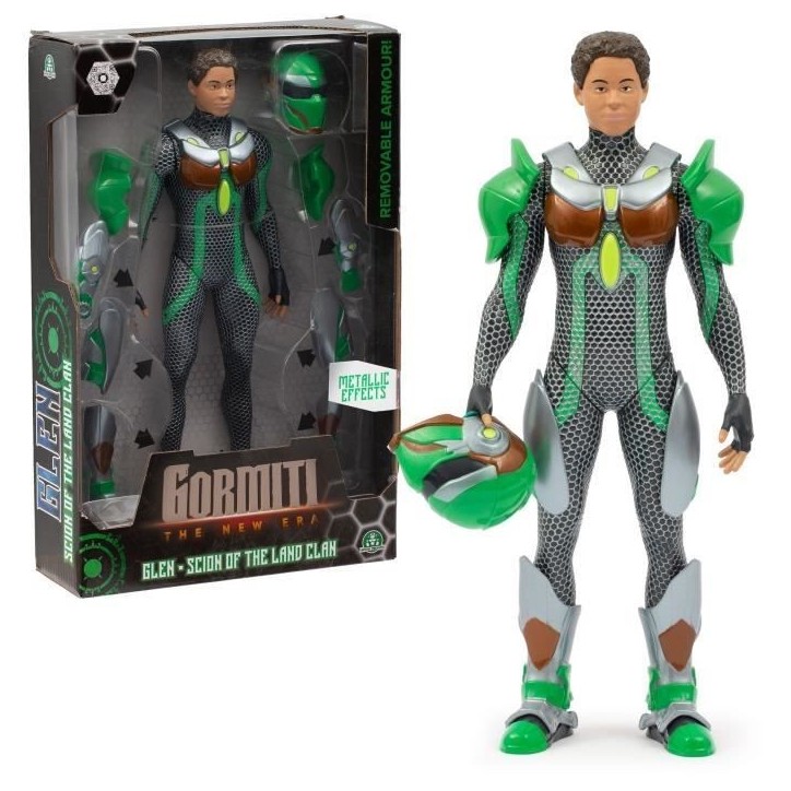 Figurine articulée - GORMITI - Scion avec armure Modele Terre - 27 cm - a partir de 4 ans - GRV031 Figurine articulée - GORMITI - Scion avec armure Modele Terre - 27 cm - a partir de 4 ans - GRV031