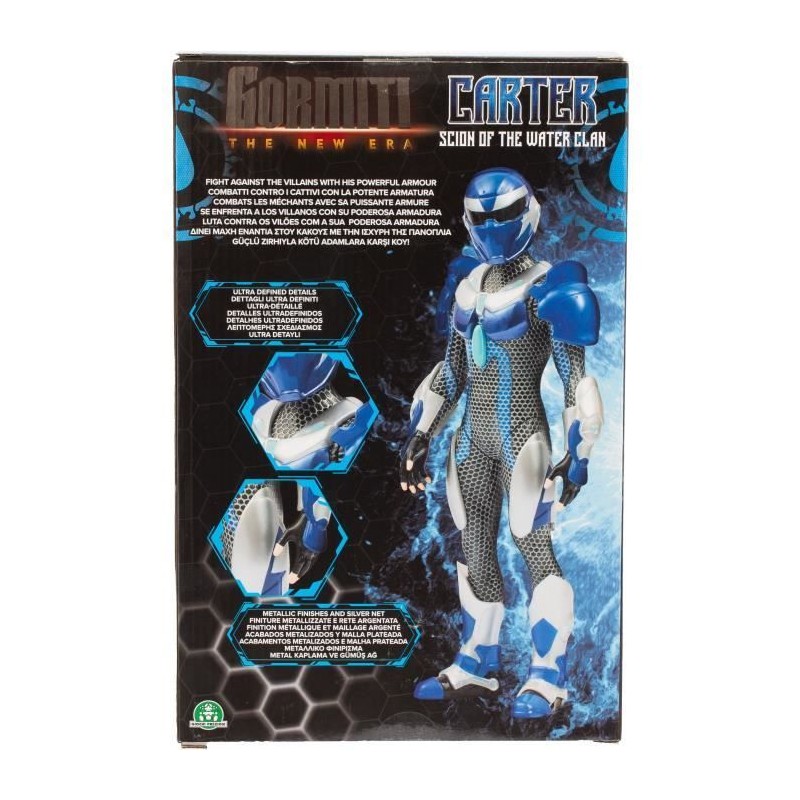 Figurine articulée - GORMITI - Scion avec armure Modele Eau - 27 cm -