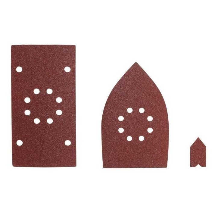RYOBI - Assortiment 30 abrasifs pour ponceuses EMS180RV / RMS180 / RMS170 (10 x 1/3 feuille + 10 triangles + 10 doigts) - SMS30A RYOBI - Assortiment 30 abrasifs pour ponceuses EMS180RV / RMS180 / RMS170 (10 x 1/3 feuille + 10 triangles + 10 doigts) - SMS30A