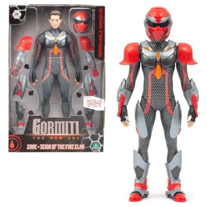 Figurine articulée - GORMITI - Scion avec armure Modele Feu - 27 cm - a partir de 4 ans - GRV034 Figurine articulée - GORMITI - Scion avec armure Modele Feu - 27 cm - a partir de 4 ans - GRV034