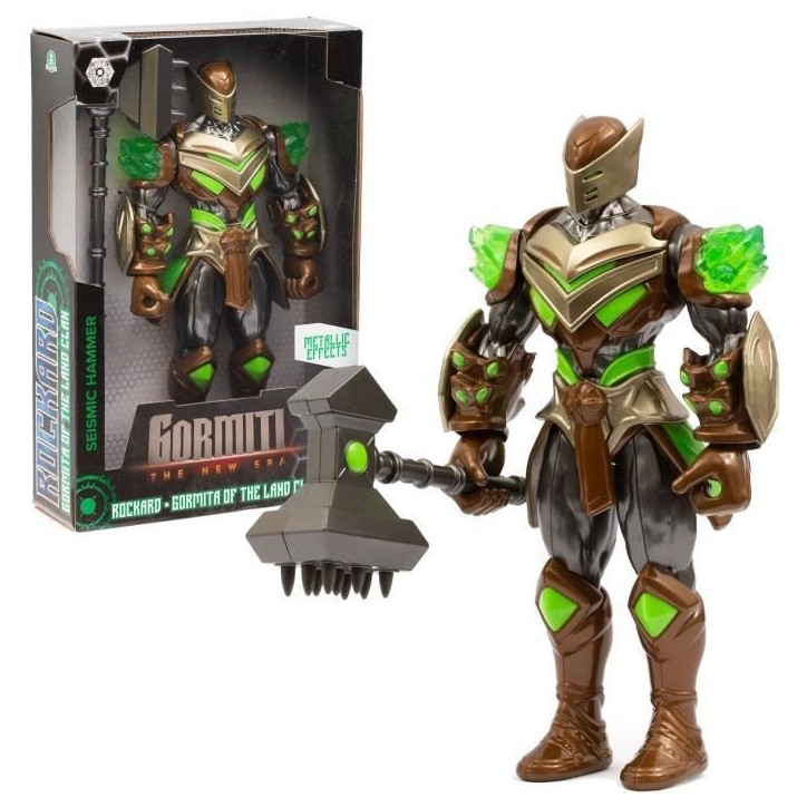 Figurine articulée - GORMITI - Gormiti avec arme Modele Terre - 27 cm - a partir de 4 ans - GRV061 Figurine articulée - GORMITI - Gormiti avec arme Modele Terre - 27 cm - a partir de 4 ans - GRV061