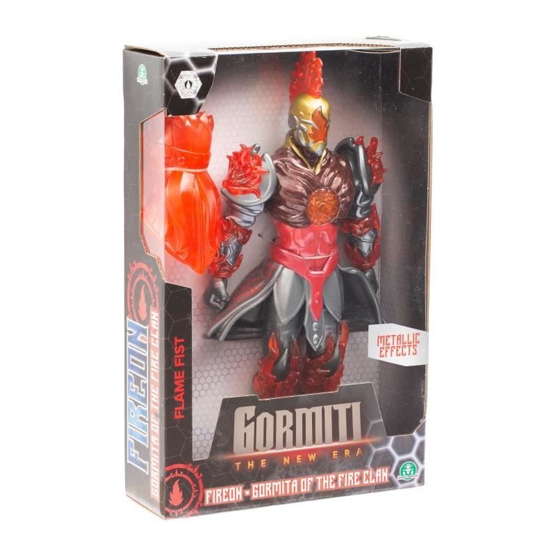 Figurine articulée - GORMITI - Gormiti avec arme Modele Feu - 27 cm - Figurine articulée - GORMITI - Gormiti avec arme Modele Feu - 27 cm -
