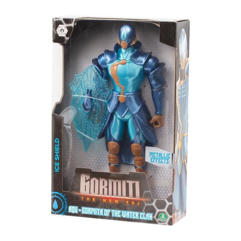 Figurine articulée - GORMITI - Gormiti avec arme Modele Eau - 27 cm - Figurine articulée - GORMITI - Gormiti avec arme Modele Eau - 27 cm -