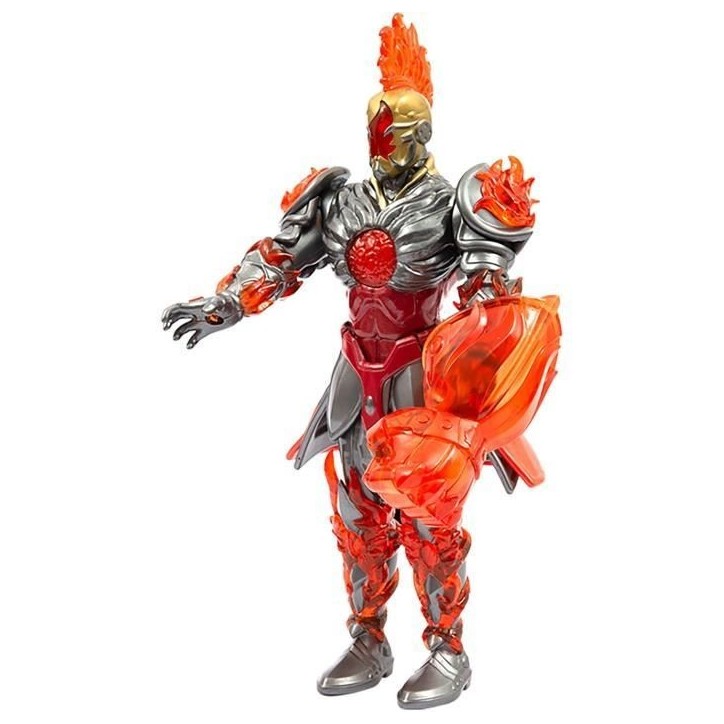 Figurine articulée - GORMITI - Gormiti avec attaque lumineuse Feu - Fireon - 27 cm - a partir de 4 ans - GRV073