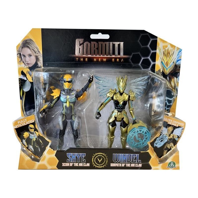 Coffret figurines - GORMITI - Scion et Gormiti associé Air - Skye et Coffret figurines - GORMITI - Scion et Gormiti associé Air - Skye et