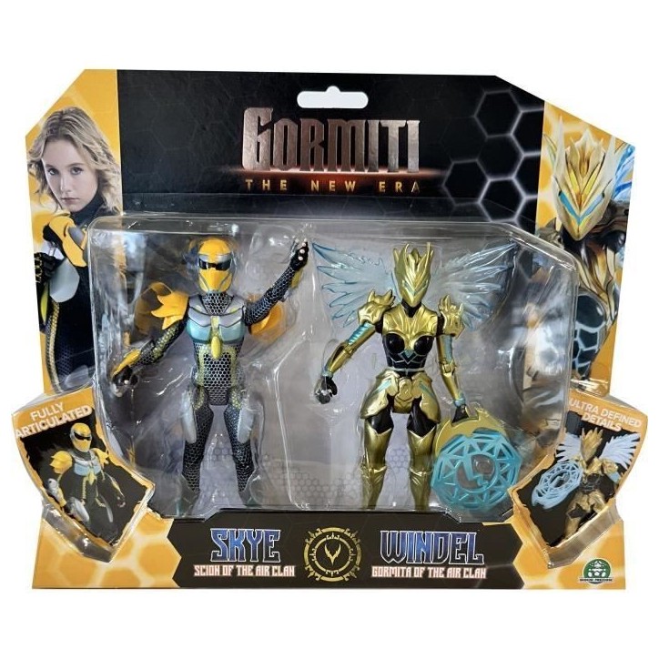 Coffret figurines - GORMITI - Scion et Gormiti associé Air - Skye et Windel - 15 cm - a partir de 4 ans - GRV191