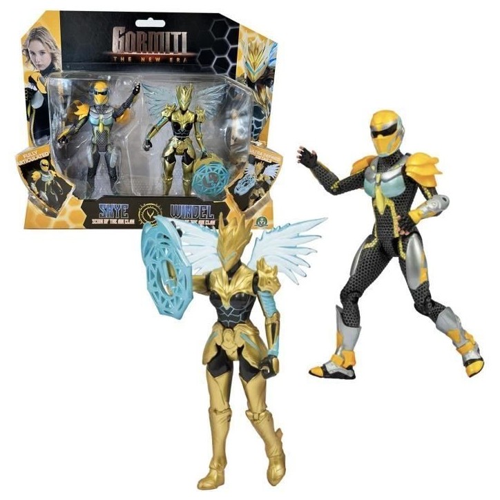 Coffret figurines - GORMITI - Scion et Gormiti associé Air - Skye et Windel - 15 cm - a partir de 4 ans - GRV191
