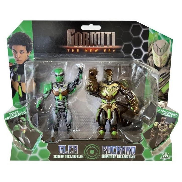 Coffret figurines - GORMITI - Scion et Gormiti associé Terre - Glen et Rockard - 15 cm - a partir de 4 ans - GRV193 Coffret figurines - GORMITI - Scion et Gormiti associé Terre - Glen et Rockard - 15 cm - a partir de 4 ans - GRV193