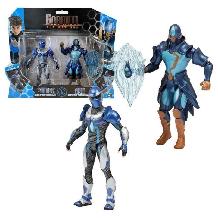 Coffret figurines - GORMITI - Scion et Gormiti associé Eau - Carter et Aqu - 15 cm - a partir de 4 ans - GRV194 Coffret figurines - GORMITI - Scion et Gormiti associé Eau - Carter et Aqu - 15 cm - a partir de 4 ans - GRV194