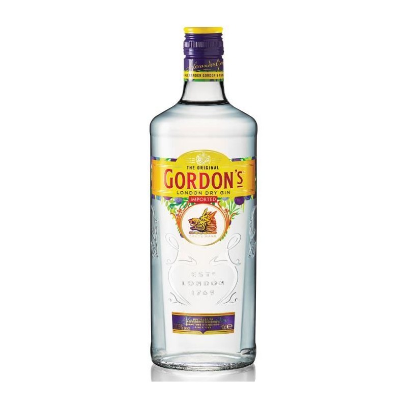 GORDON'S London - Dry Gin - 37,5 % Vol. - 70 cl GORDON'S London - Dry Gin - 37,5 % Vol. - 70 cl