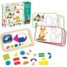 Jeu éducatif - GOULA - Coffret formes magnétiques - 12 activités av