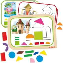 Jeu éducatif - GOULA - Coffret formes magnétiques - 12 activités av