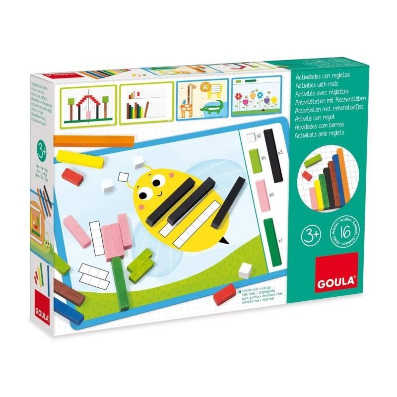 Jeu éducatif - GOULA - Activités avec réglettes - Apprentissage des Jeu éducatif - GOULA - Activités avec réglettes - Apprentissage des