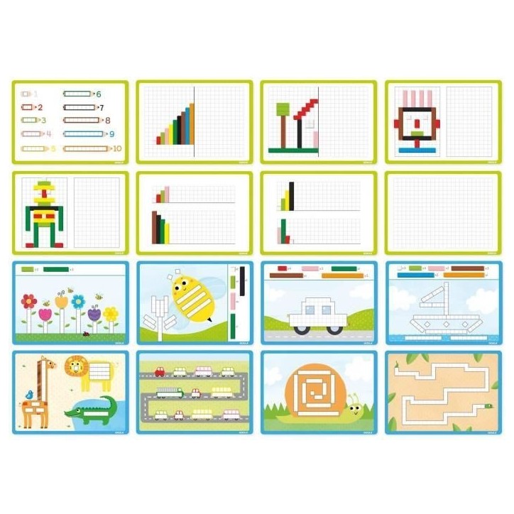 Jeu éducatif - GOULA - Activités avec réglettes - Apprentissage des nombres et logique mathématique Jeu éducatif - GOULA - Activités avec réglettes - Apprentissage des nombres et logique mathématique