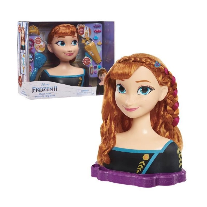 Tete a Coiffer Deluxe La Reine des Neiges 2 - Anna - Disney Princess Tete a Coiffer Deluxe La Reine des Neiges 2 - Anna - Disney Princess
