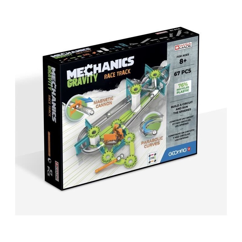 Circuit de billes - GEOMAG - Mechanics Gravity Race Track - 67 pieces