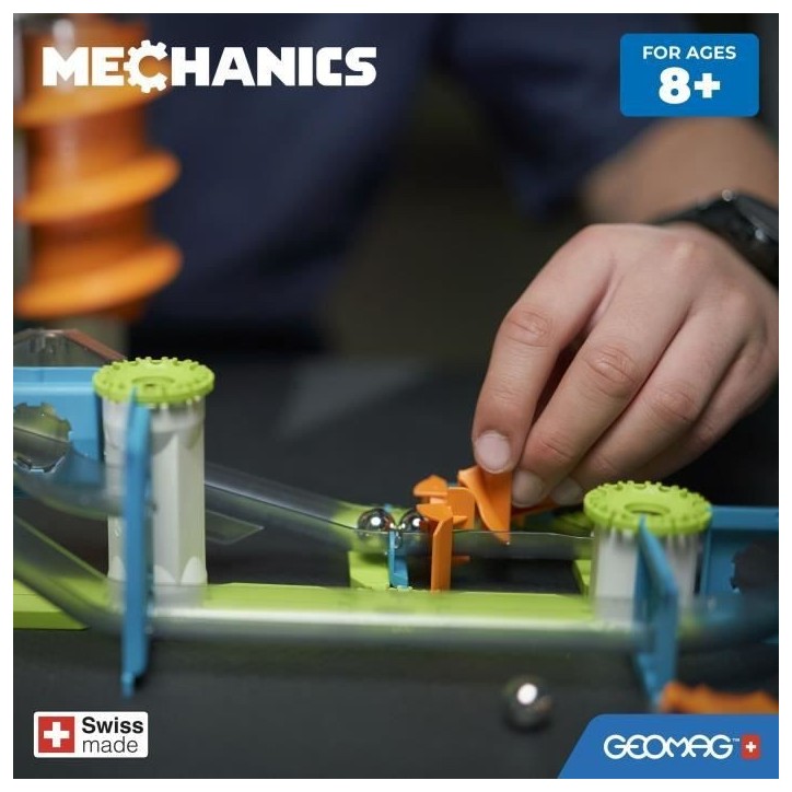 Circuit de billes - GEOMAG - Mechanics Gravity Race Track - 67 pieces - Magnétique - Gravité - Plastique recyclé