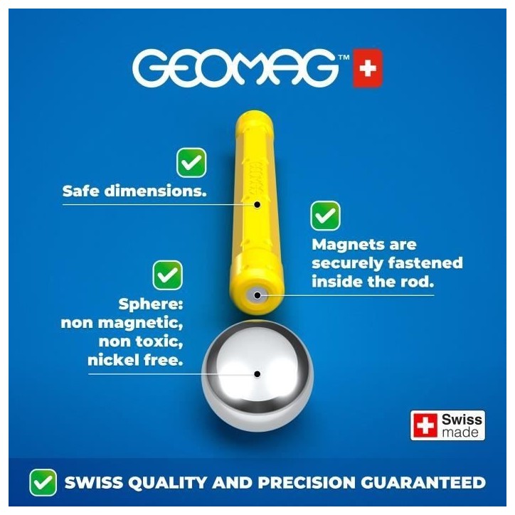 Coffret de construction - GEOMAG - Glow Recycled - 25 pieces - Luminescent - Magnétique - Plastique recyclé Coffret de construction - GEOMAG - Glow Recycled - 25 pieces - Luminescent - Magnétique - Plastique recyclé