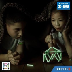 Coffret de construction - GEOMAG - Glow Recycled - 25 pieces - Lumines