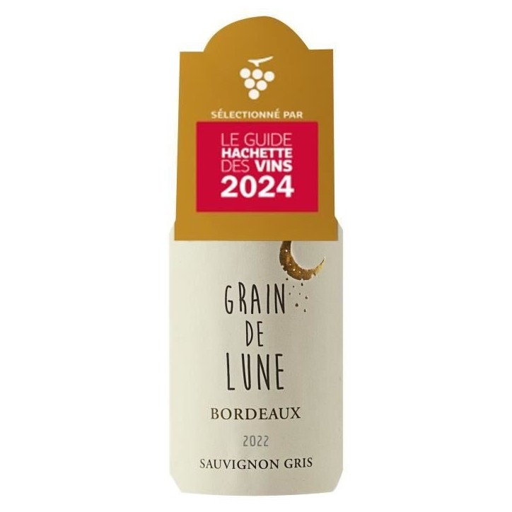 Grain de Lune 2022 Bordeaux Sauvignon Gris - Vin blanc sec de Bordeaux
