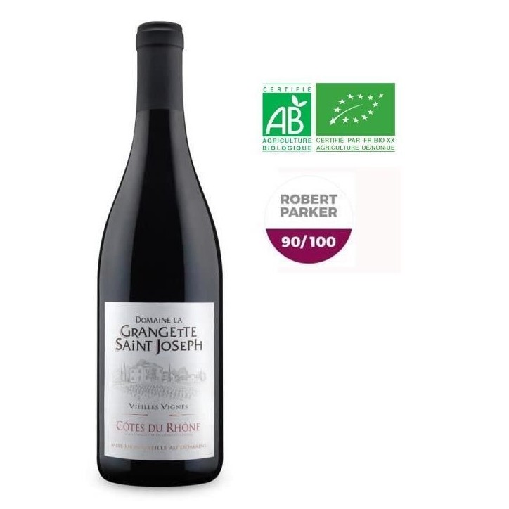 Domaine la Grangette Saint-Joseph 2023 AOC Côtes du Rhône - Vin rouge du Rhône Bio