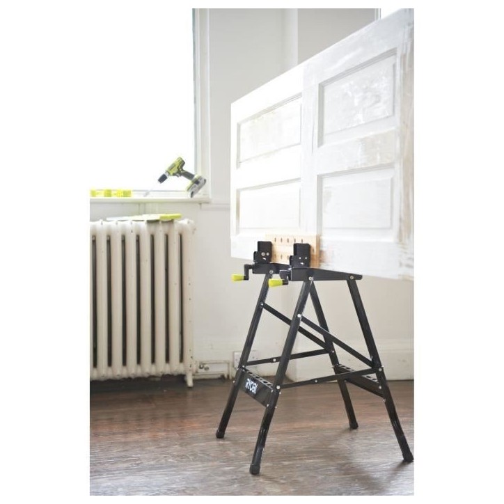 RYOBI - Etabli pliable orientable a 90° - table bambou 605 x 625 x 790 mm - 6,5 kg - Livré avec 4 mors et 1 clé de service - RYOBI - Etabli pliable orientable a 90° - table bambou 605 x 625 x 790 mm - 6,5 kg - Livré avec 4 mors et 1 clé de service -
