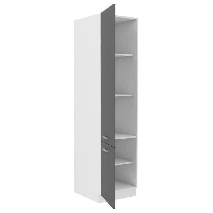 Colonne cuisine PREGO - Décor Gris Graphit - L 50 x P 57 x H 200 cm Colonne cuisine PREGO - Décor Gris Graphit - L 50 x P 57 x H 200 cm