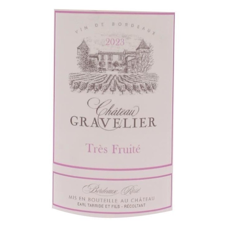 Château Gravelier 2023 Bordeaux - Vin rosé de Bordeaux