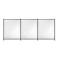 Barriere souple de sécurité - GRE - 3 m x H 1,33 m - Pré-montée -