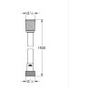 Flexible de douche - GROHE - 287412432 - 1,5 m - VitalioFlex Trend - M