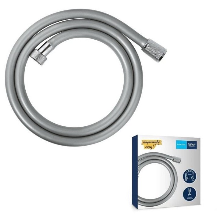 Flexible de douche - GROHE - 22114000 - 1,25 m - Chromé - VitalioFlex Trend