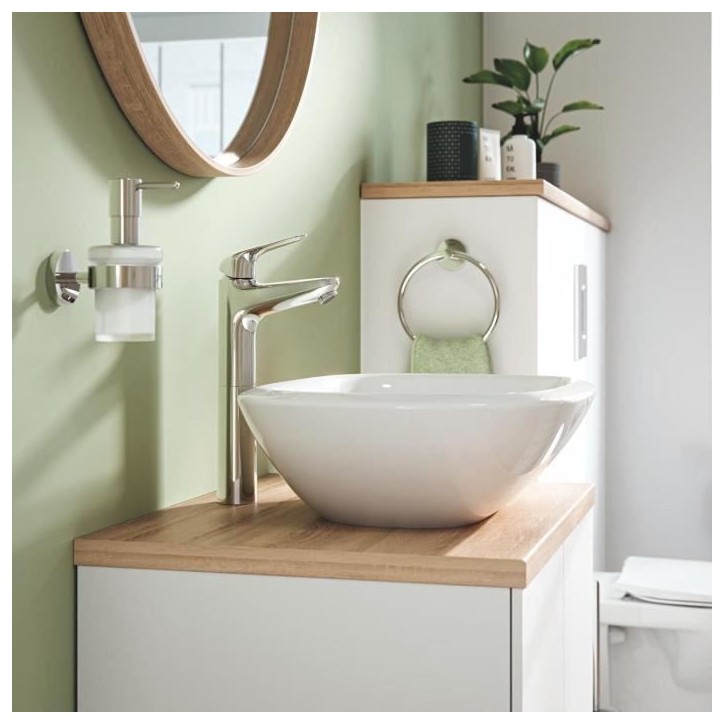 Mitigeur monocommande vasque a poser - GROHE Swift - 24331001 - Chromé - Taille XL rehaussée - Economie d'eau - Vidage clic cl Mitigeur monocommande vasque a poser - GROHE Swift - 24331001 - Chromé - Taille XL rehaussée - Economie d'eau - Vidage clic cl