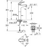 Mitigeur monocommande vasque a poser - GROHE Swift - 24331001 - Chrom