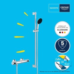Ensemble de douche - 1 jet - Mitigeur thermostatique - GROHE - 3480500