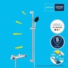 Ensemble de douche - 1 jet - Mitigeur thermostatique - GROHE - 3480500