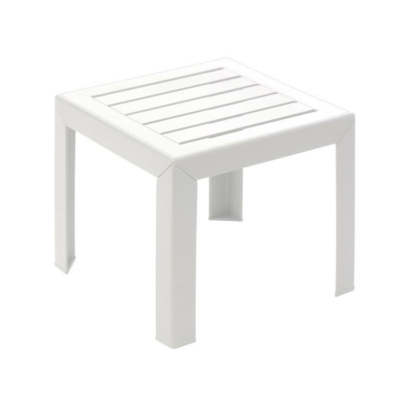Table basse - GROSFILLEX - Miami - Blanc - 40x40 - Résine Table basse - GROSFILLEX - Miami - Blanc - 40x40 - Résine