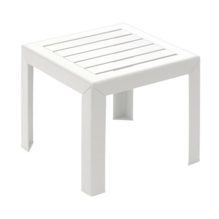 Table basse - GROSFILLEX - Miami - Blanc - 40x40 - Résine Table basse - GROSFILLEX - Miami - Blanc - 40x40 - Résine