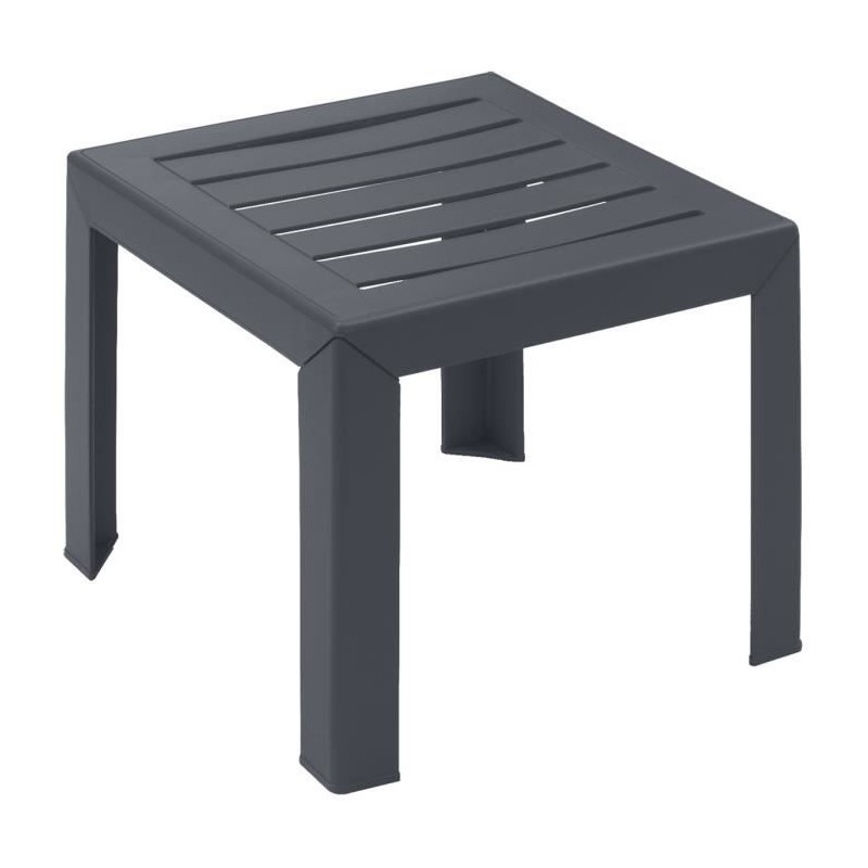 Table basse - GROSFILLEX - Miami - Anthracite - 40x40 - Résine Table basse - GROSFILLEX - Miami - Anthracite - 40x40 - Résine