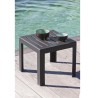 Table basse - GROSFILLEX - Miami - Anthracite - 40x40 - Résine
