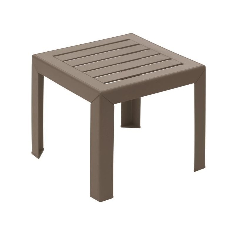 Table basse Miami 40x40cm taupe Table basse Miami 40x40cm taupe
