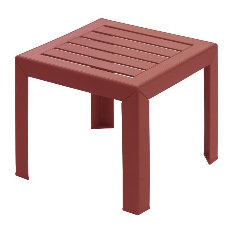 Table basse - GROSFILLEX - MIAMI - 40x40x41cm - Rouge Bossa Nova Table basse - GROSFILLEX - MIAMI - 40x40x41cm - Rouge Bossa Nova