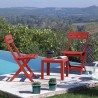 Table basse - GROSFILLEX - MIAMI - 40x40x41cm - Rouge Bossa Nova