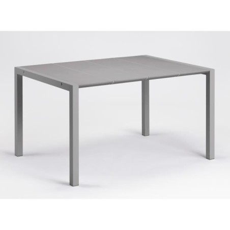 Table - GROSFILLEX - Eden 133 - Gris platinium - 133x87 - Aluminium et