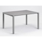 Table - GROSFILLEX - Eden 133 - Gris platinium - 133x87 - Aluminium et résine - 6P Table - GROSFILLEX - Eden 133 - Gris platinium - 133x87 - Aluminium et résine - 6P