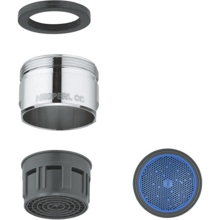 Mousseur - GROHE - Chromé 13927000 - Filetage externe - Aérateur cla