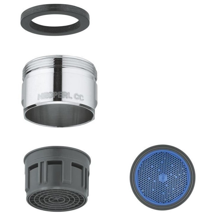 Mousseur - GROHE - Chromé 13927000 - Filetage externe - Aérateur classe C - 30 l/min a 3 bars Mousseur - GROHE - Chromé 13927000 - Filetage externe - Aérateur classe C - 30 l/min a 3 bars