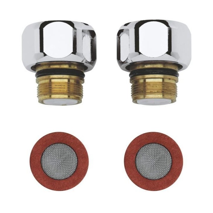 Clapets anti-retours - GROHE - Chromé 47189000 - Métal - 0,155 kg - 5 ans de garantie Clapets anti-retours - GROHE - Chromé 47189000 - Métal - 0,155 kg - 5 ans de garantie